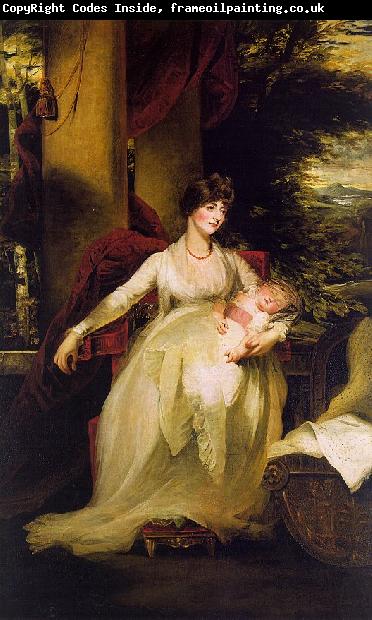 John Hoppner Lady Caroline Capel Holding her Daughter Harriet